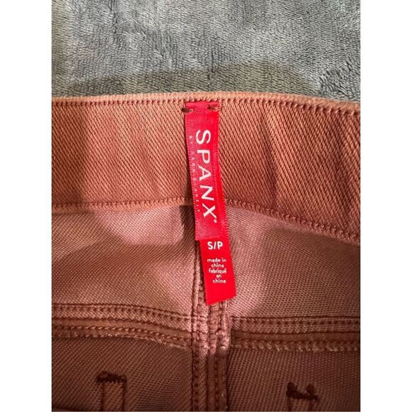 Spanx Leggings Womens Small Rust Jean-ish Ankle Mid Rise Pull On Jegging Skinny - Picture 3 of 9
